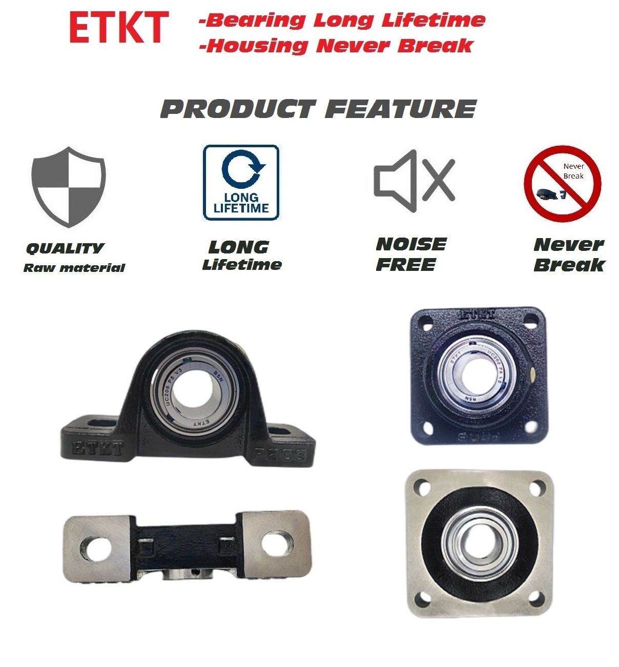 ETK Pillow block bearings 