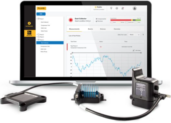 Fluke 3562 screening vibration sensor system