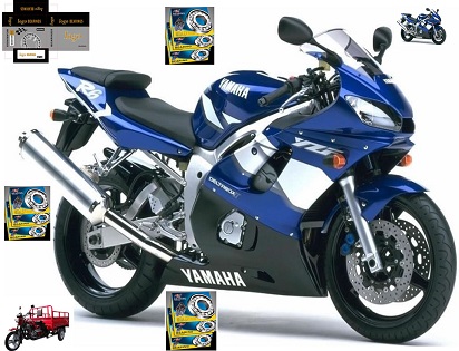 Motorcycle Bearing with red seal Motorcycle Bearing with red seal