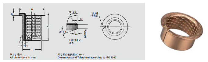 E90 Flange bushing E90 Flange bushing