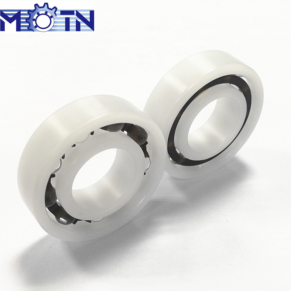 Lubrication free POM PP PTFE PEEK plastic radial ball bearings POM6805 25mmX37mmX7mm Lubrication free POM PP PTFE PEEK plastic radial ball bearings POM6805 25mmX37mmX7mm