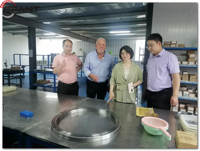 England customer came to China to visit EFANT Factory