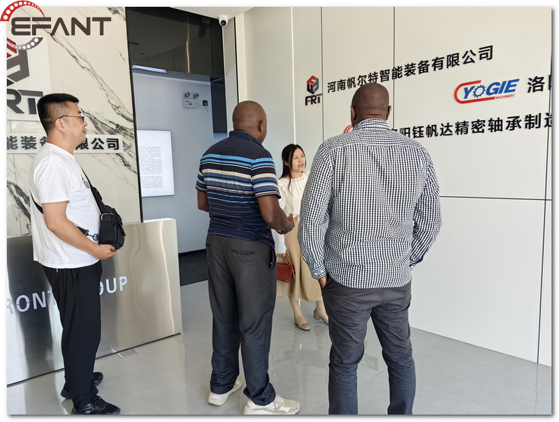 Welcome South African Customers to Visit EFANT Factory