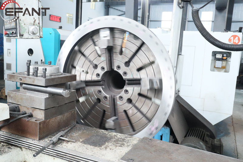 3 sets of YRT580 rotary table bearings are being roughed out!