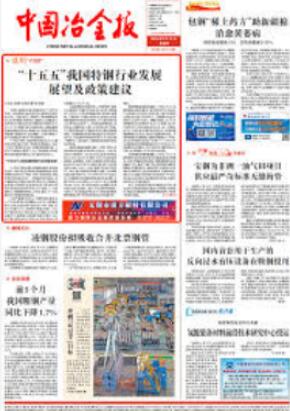 China Special Steel Industry  Outlook in the 15th Five-Year Plan