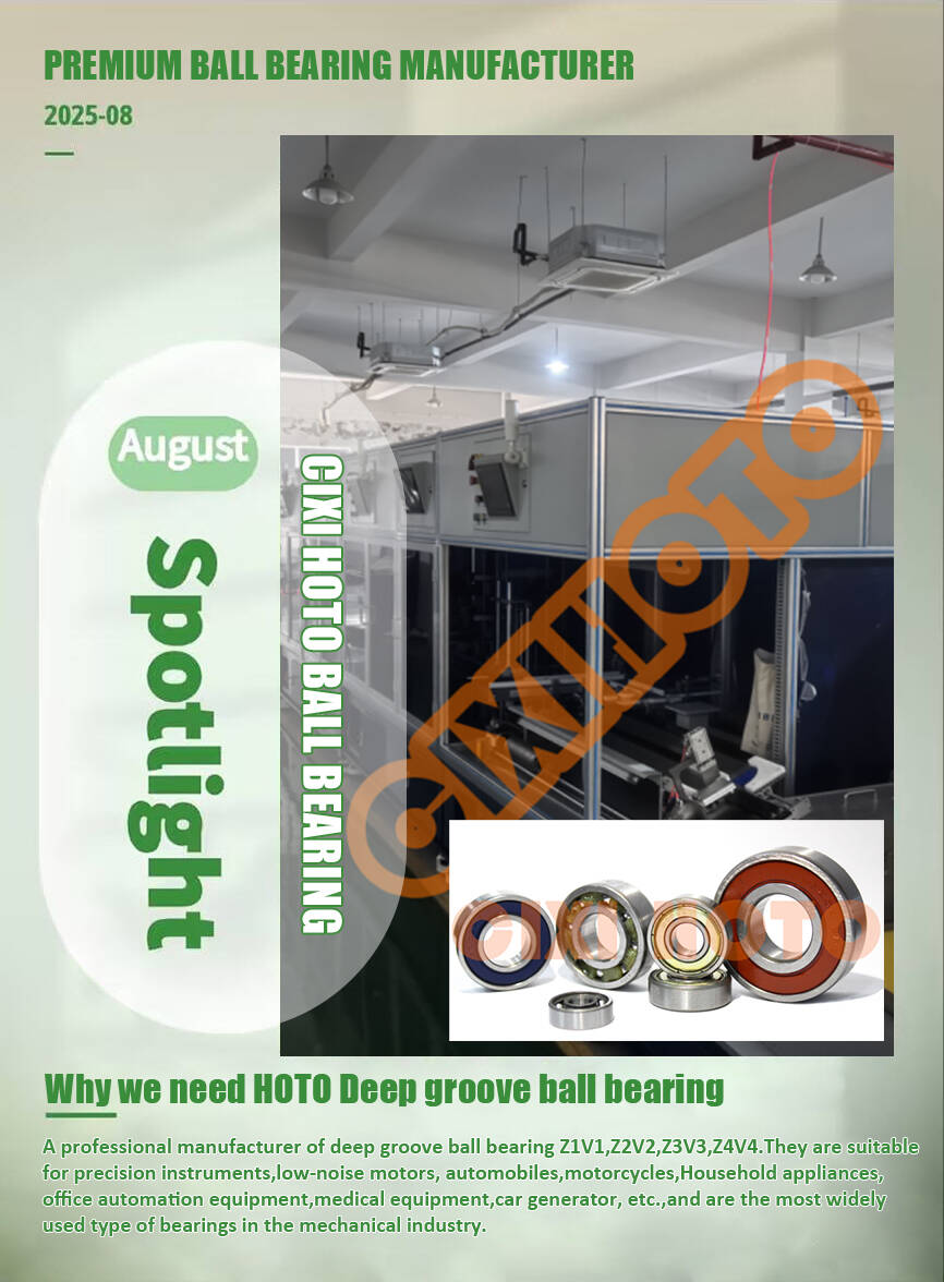 2025 August Spotlight: CIXI HOTO Deep groove ball bearing ZZ ,RS ,NR ZR
