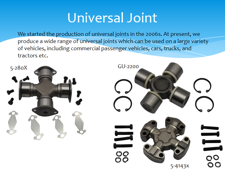 EFG bearings- Universal Joint