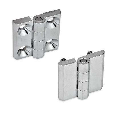 JW Winco Chrome Plated Hinges Offer Stability and Compact Design