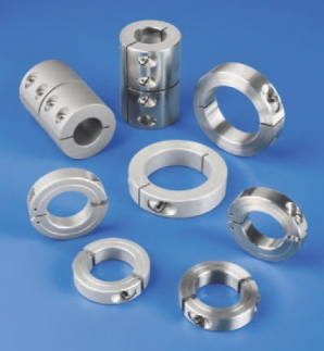 Shaft collars/couplings come with choice of finish