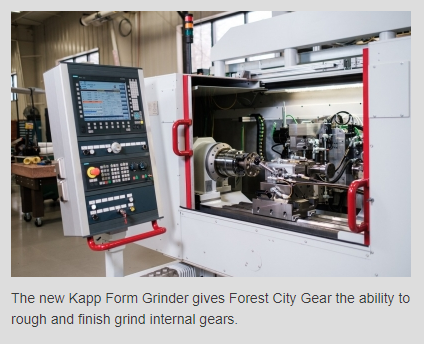 Forest City Gear Adds Finish Grinding Capacity