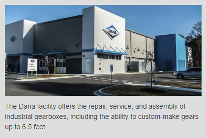 Dana Opens Gearbox Repair and Service Center in Slidell, Louisiana