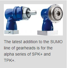 Wittenstein Adds SUMO Sizes to Gearbox Line