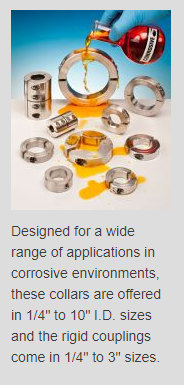 Shaft Collars Available for Harsh Environments