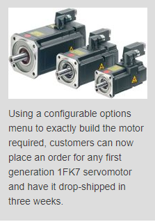 Siemens Shortens Delivery Time on Servomotors