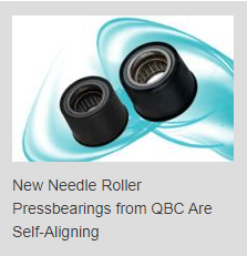 New Needle Roller Pressbearings from QBC Are Self-Aligning