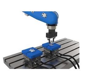 Double-acting hydraulic vise