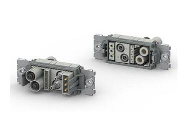 Modular connectors for signals, power, pneumatics