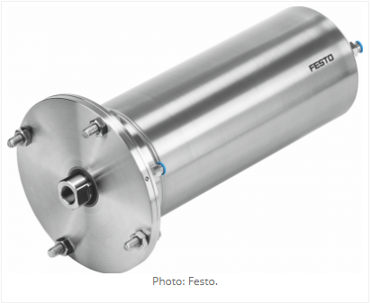 Festo pneumatic cylinder for cheese making