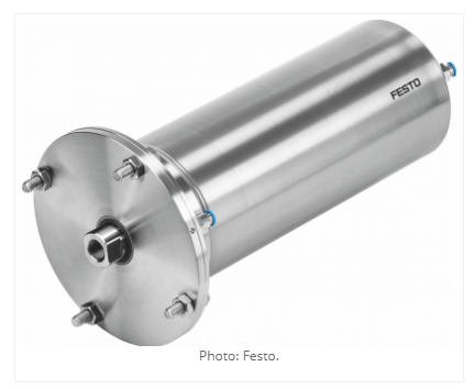 Festo pneumatic cylinder for cheese making