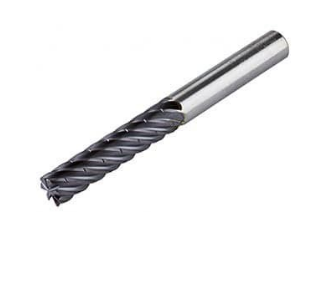 Chip-splitting solid carbide end mill