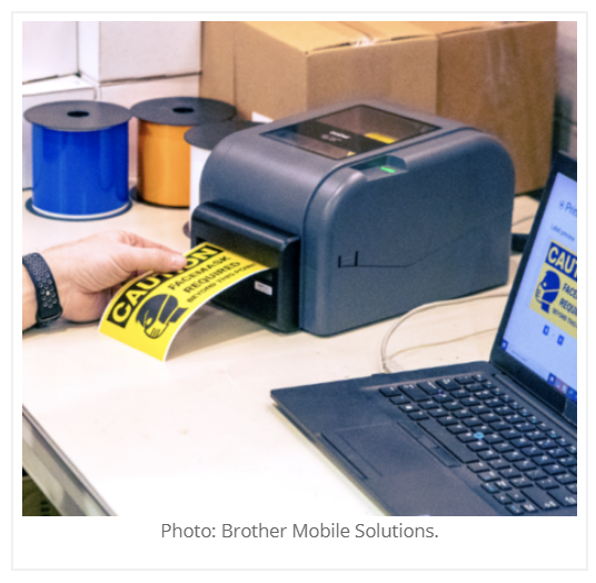 Brother Mobile Solutions’ on-demand safety labeling solution