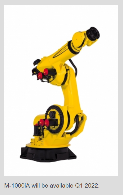 Fanuc Introduces New M-1000iA for Heavy Products