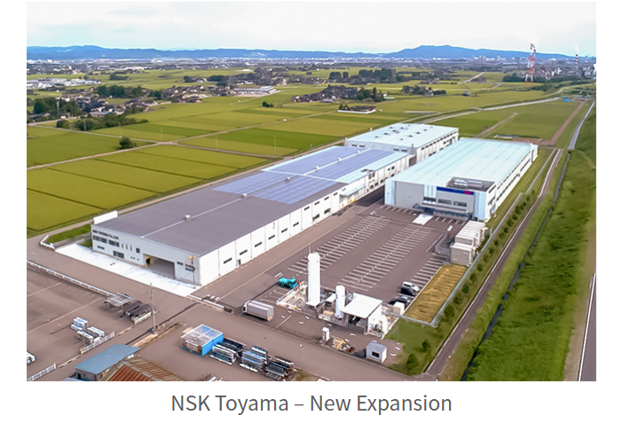 NSK Expands Operation at Toyama