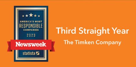 Timken Earns Spot on Newsweek America's Most Responsible Companies List for Third Straight Year