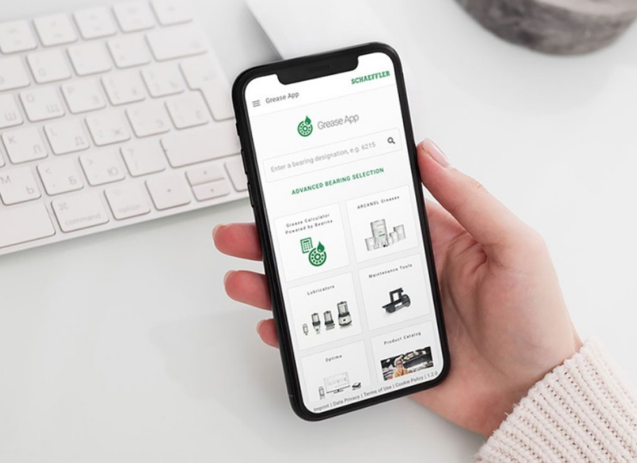 Schaeffler Grease App: More efficient and sustainable rolling bearing lubrication