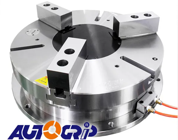 Autogrip Machinery’s SP-324 stationary three-jaw chuck