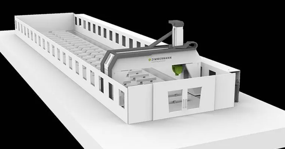 Zimmermann's FZG portal milling machine with low rail gantry