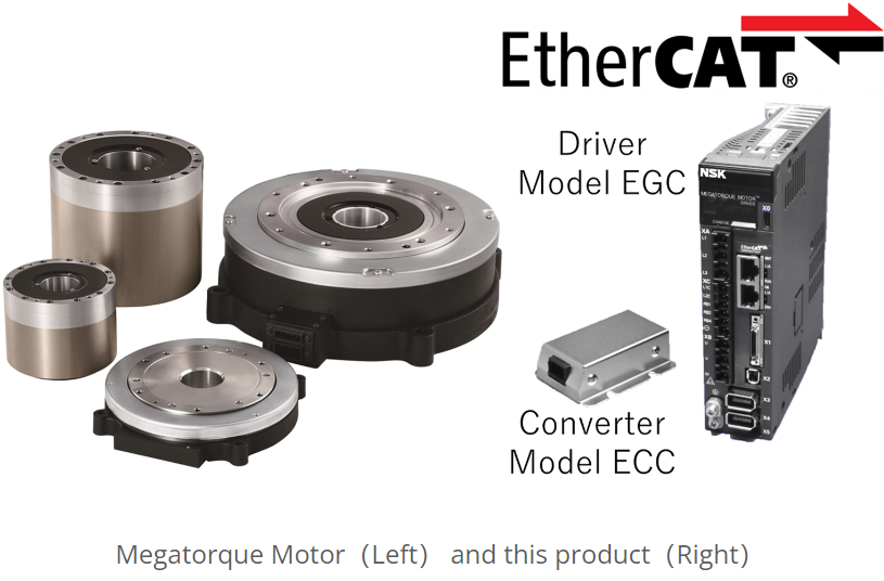 Launch of EtherCAT Compatible Driver for Megatorque Motor from NSK