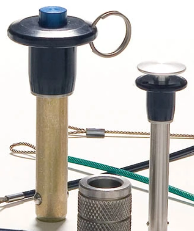 Variety of accessories for quick release ball lock pins
