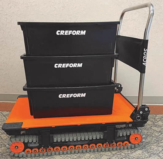 CART FOR ROUGH TERRAIN IMPROVES MATERIAL HANDLING EFFICIENCY