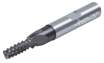 Thread milling cutter reduces cutting pressure, vibration