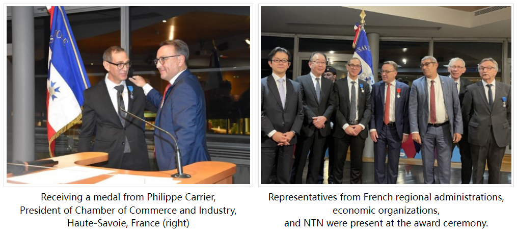 NTN Europe CEO Dominique Lavilla Receives the French National Order of Merit