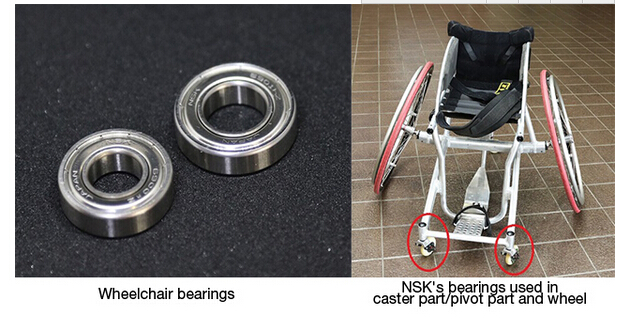 NSK Introduces Bearings for Competitive Tennis Wheelchairs