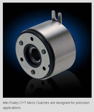 Miki Pulley Micro Clutches Designed for Compact Precision Applications