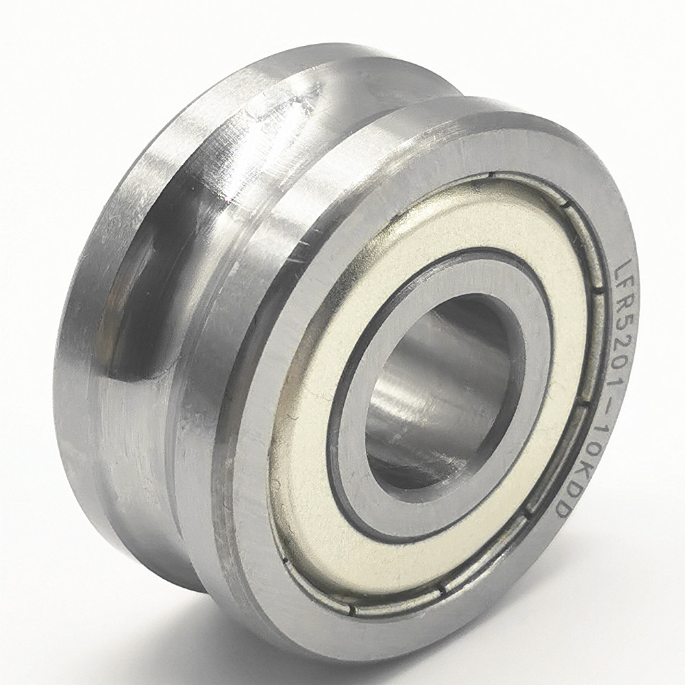 Precision U grooved track guide wheel roller bearings for the Linear Telescopic Slides LFR5201-10KDD LFR5201-10NPP