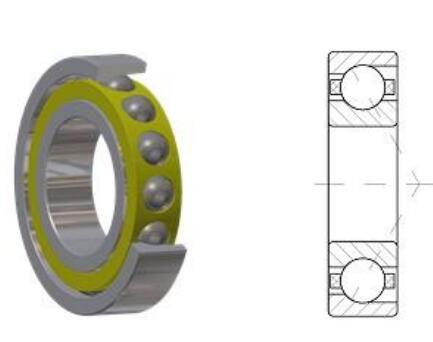 Single-row angular contact ball bearing