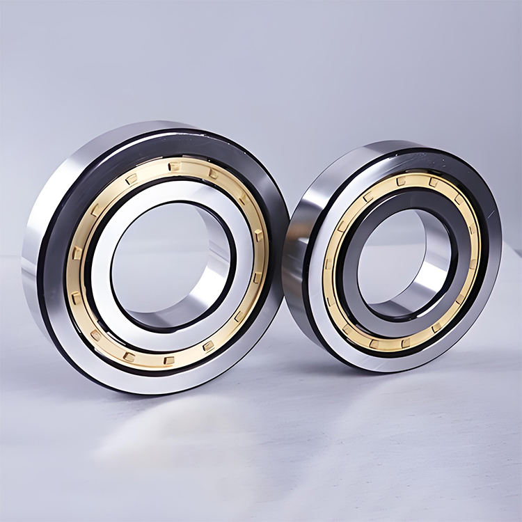 Durable Single Row Cylindrical Roller Bearing NUP208EM with Machined Cage for Mining Machinery