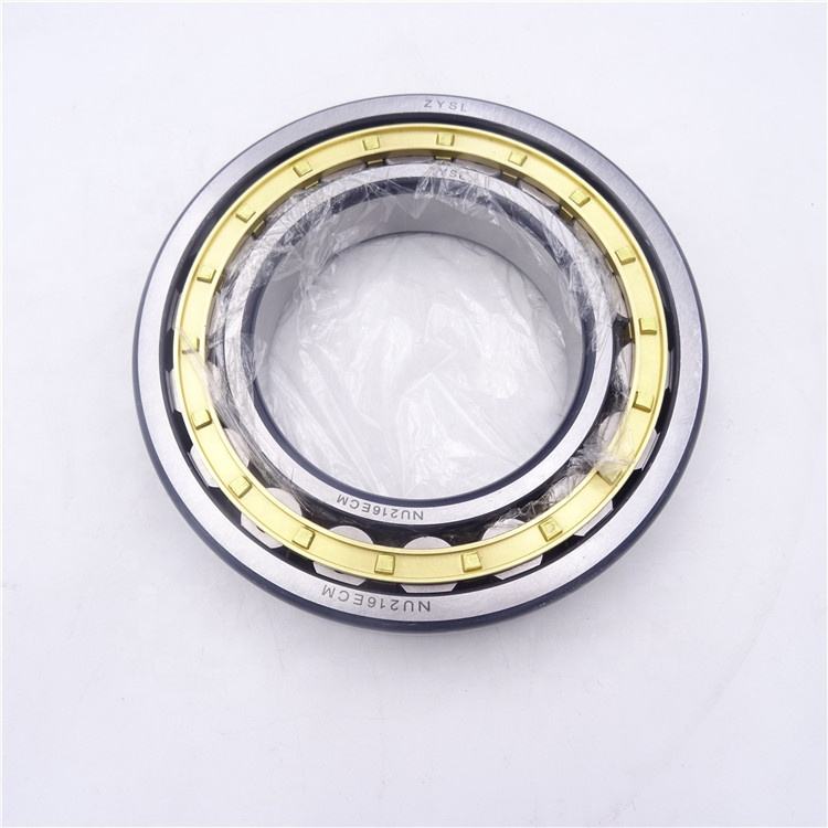 Durable Single Row Cylindrical Roller Bearing NF207EM with Machined Stainless Cage for Food Processing