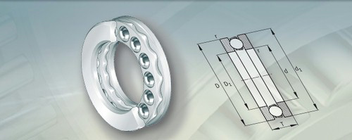 Axial rigid ball bearings