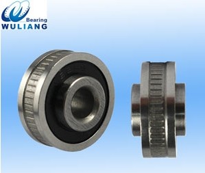 Knurled electric door bearing special deep groove ball beari