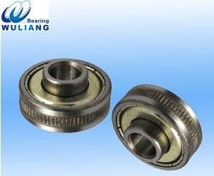 Knurled electric door pulley bearing special deep groove ball bearing