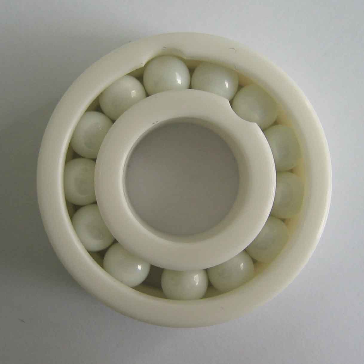 Full ball ceramic bearing 6004