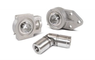 Boston Gear Mounted Bearings and Universal Joints Added to Stainless Steel Food Processing Line