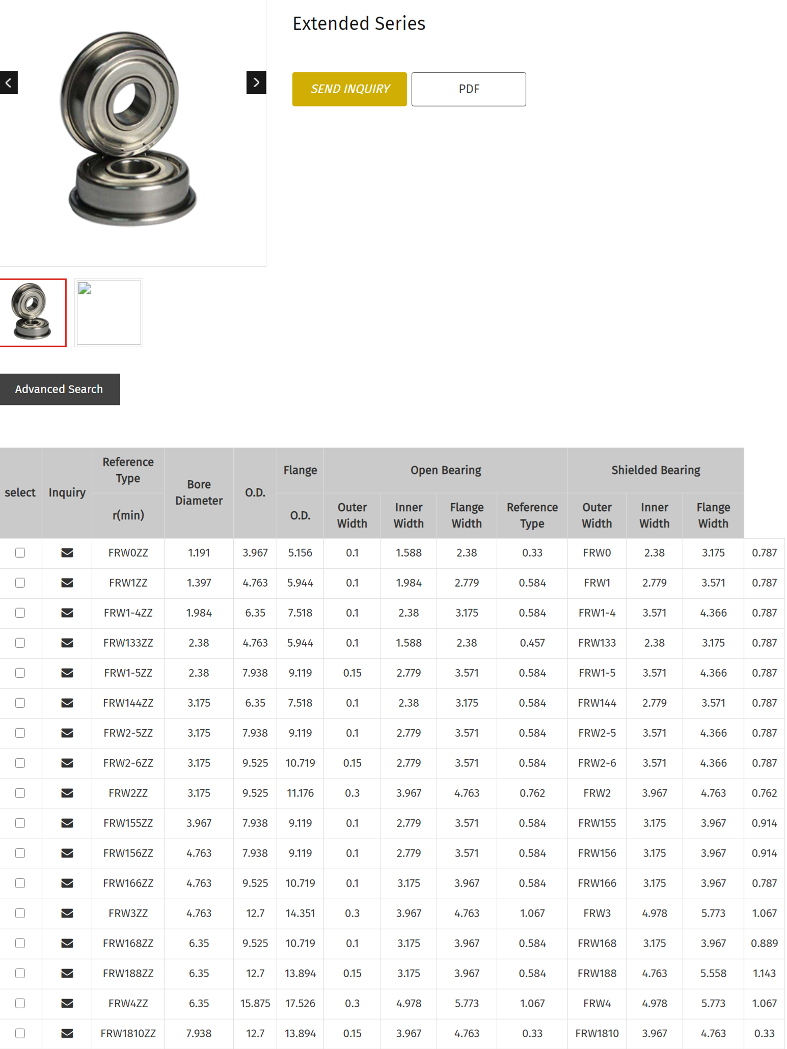 FRW0ZZ | 
FRW1ZZ | 
FRW1-4ZZ | 
FRW133ZZ | 
FRW1-5ZZ | 
FRW144ZZ | 
FRW2-5ZZ | 
FRW2-6ZZ | 
FRW2ZZ | 
FRW155ZZ | 
FRW156ZZ | 
FRW166ZZ | 
FRW3ZZ | 
FRW168ZZ | 
FRW188ZZ | 
FRW4ZZ | 
FRW1810ZZ