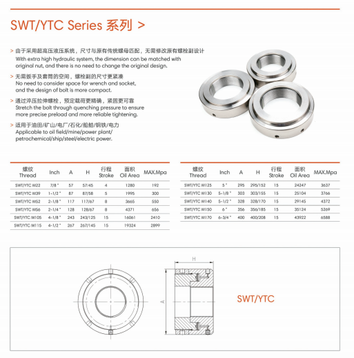 SWT/YTC M22 | 			
SWT/YTC M39 | 			
SWT/YTC M52 | 			
SWT/YTC M56 | 			
SWT/YTC M105 | 			
SWT/YTC M115 | 			
SWT/YTCM125 | 			
SWT/YTC M130 | 			
SWT/YTC M140 | 			
SWT/YTCM150 | 			
SWT/YTC M170 | 			
